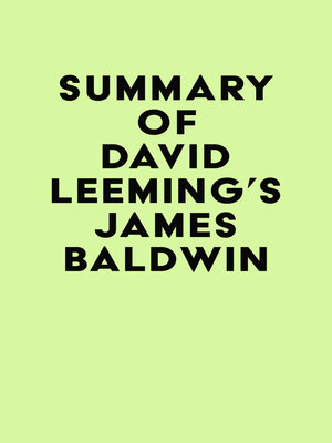 cover image of Summary of David Leeming's James Baldwin